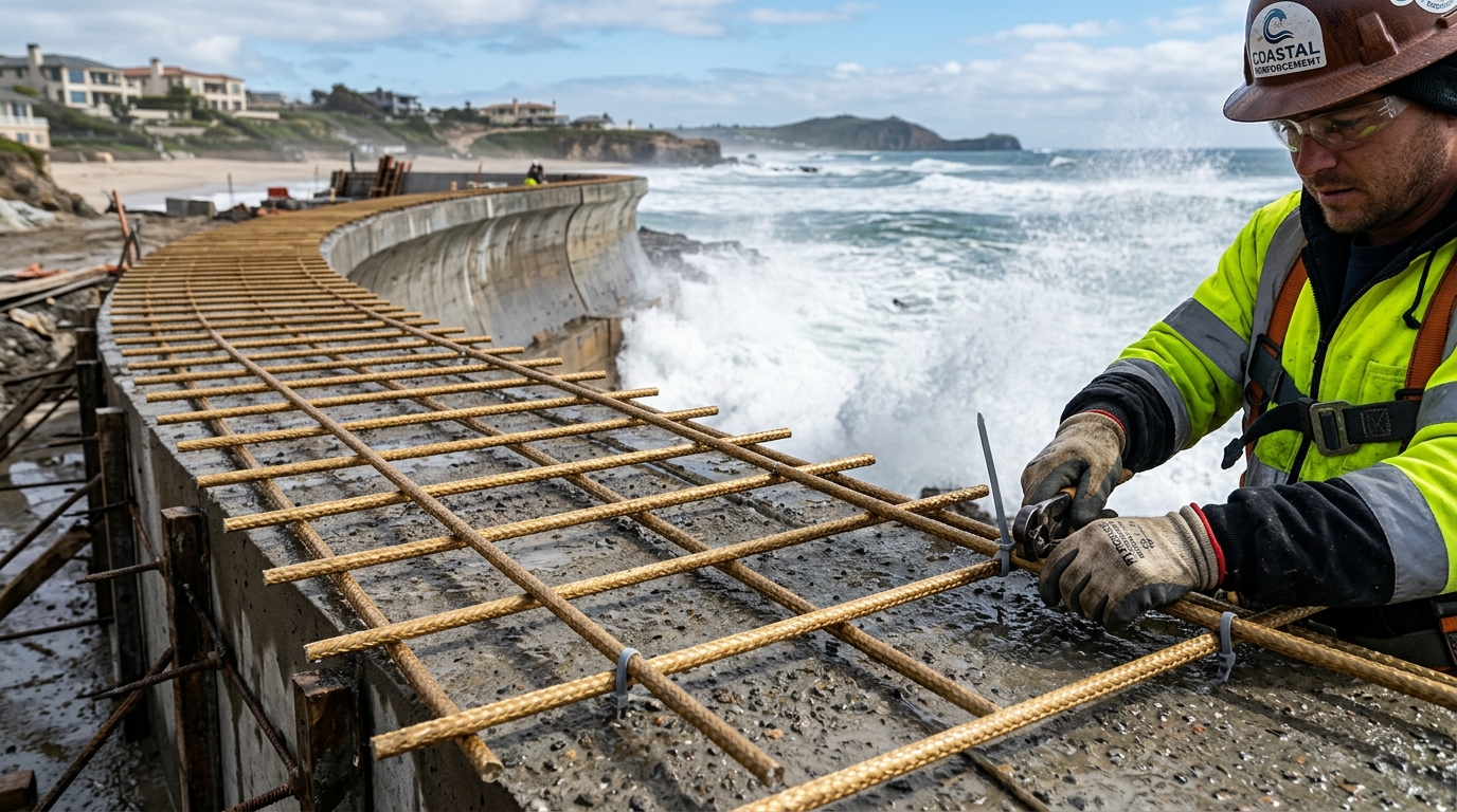Carbon-Neutral Basalt Fiber Reinforcement: Replacing Steel Rebar in Marine and Saline Coastal Foundations